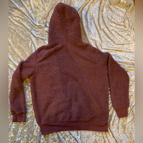 MNY Fuzzy bomber in mauve. - Picture 3 of 7